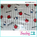 FABRIC-KH11-1, 2, 3 & 12 HELLO KITTY INSPIRATION